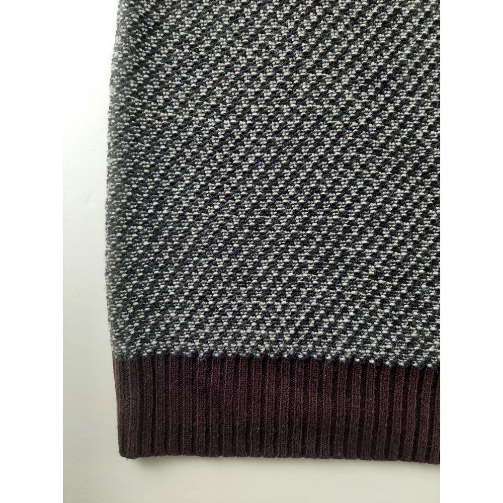 Nordstrom Mens Shop Men's Purple Multicolor Knit Wool Cashmere Blend Sweater XXL - Picture 6 of 6